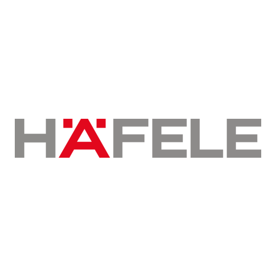Häfele DT 600 FH Instructions De Montage