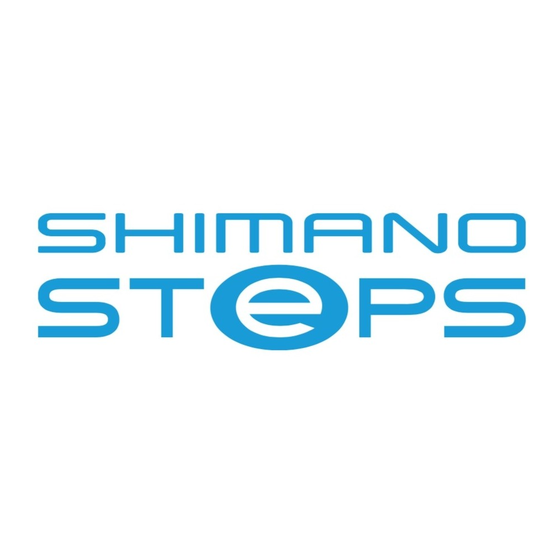 Shimano Steps EP800 Série Mode D'emploi