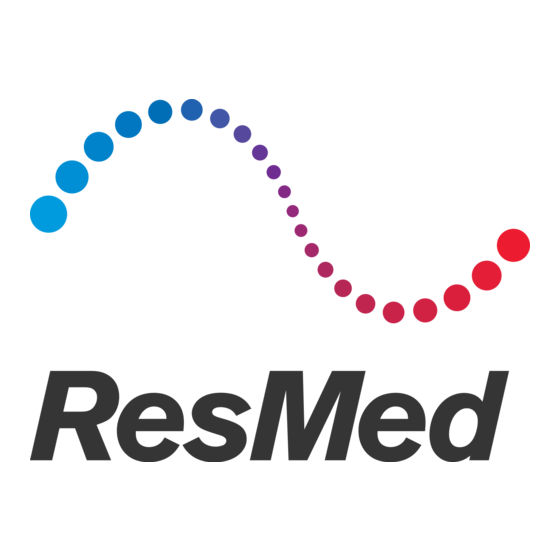 ResMed S9 AutoSet Mode D'emploi