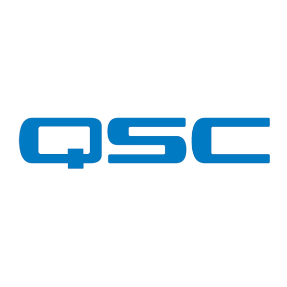 QSC CMX Série Manuel D'utilisation