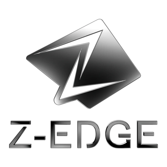 Z-EDGE UG32P Manuel D'utilisation