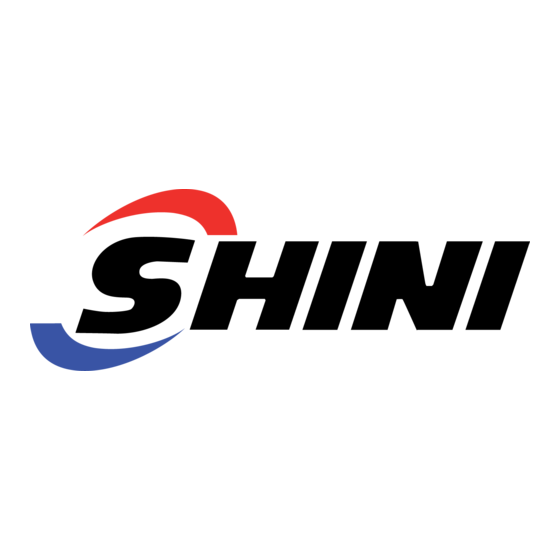 Shini SGB-600-4 Installation, Mise En Service