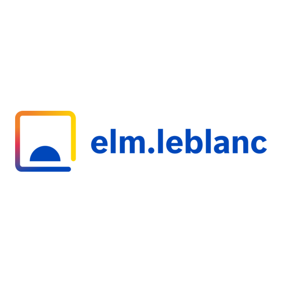 E.L.M. Leblanc Egalis NGLB23-1H Notice D'emploi