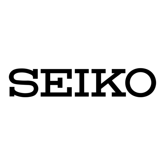 Seiko 7T82 Mode D'emploi
