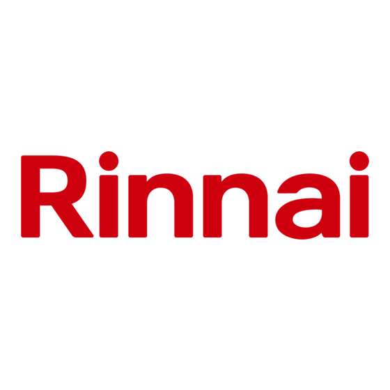 Rinnai RL75i Manuel D'installation Et D'utilisation