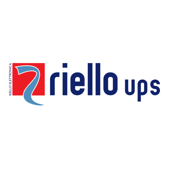 Riello UPS SENTINEL DUAL SDL 3300 Manuel D'installation Et D'utilisation