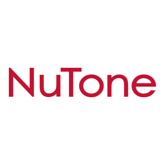 NuTone AVD40 Serie Instructions D'utilisation
