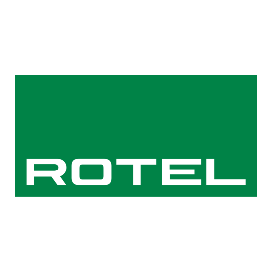 Rotel RC-1572MKII Manuel De L'utilisateur