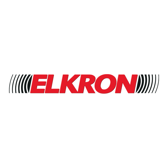 Elkron EIR600FC Manuel