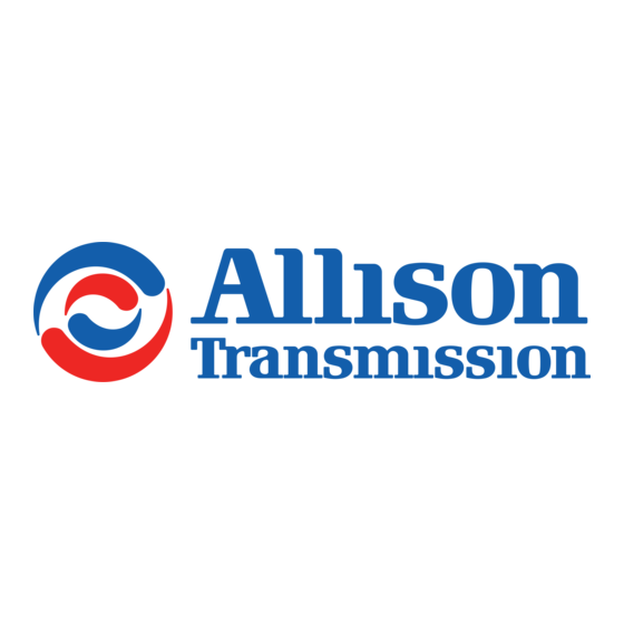 Allison Transmission Commandes Allison 5 Serie Manuel De L'opérateur