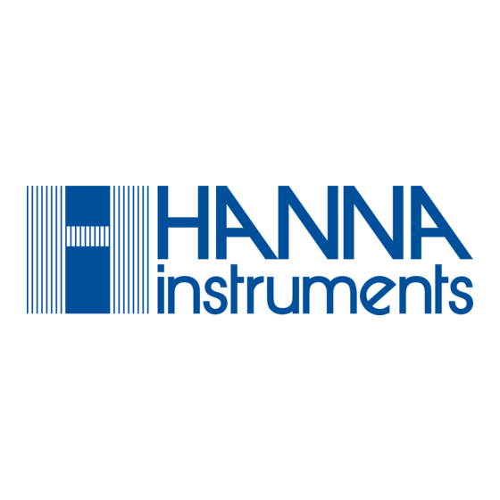 Hanna Instruments HI510 Manuel D'utilisation