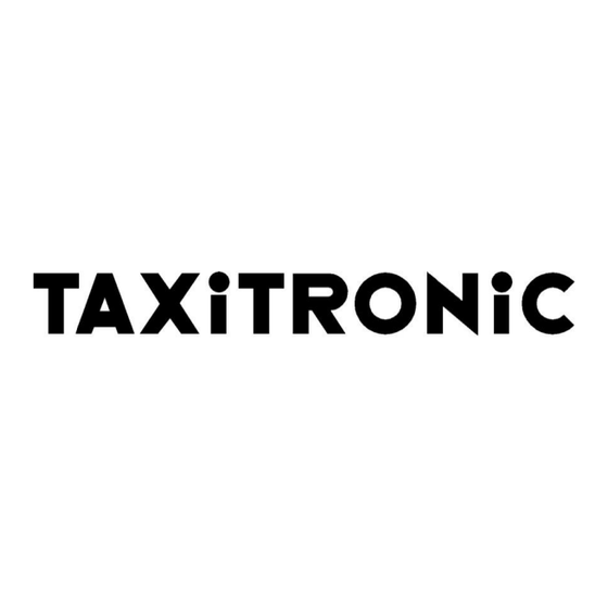 Taxitronic TX80 Urba Mode D'emploi