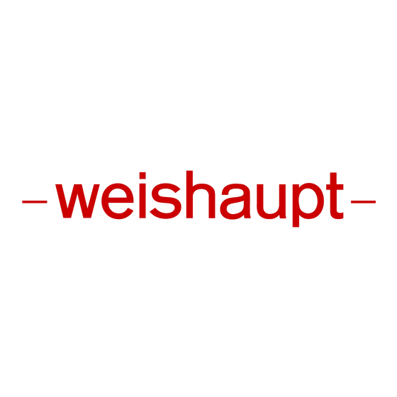 Weishaupt WTS-F Notice De Montage Et De Mise En Service