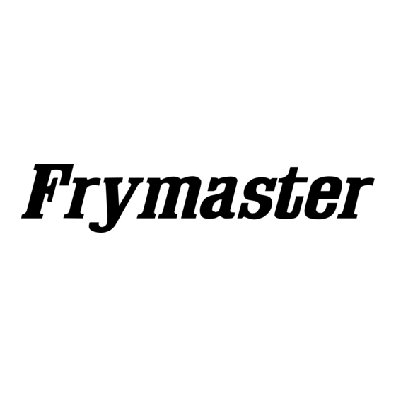 Frymaster ESG35T Manuel D'installation Et D'utilisation
