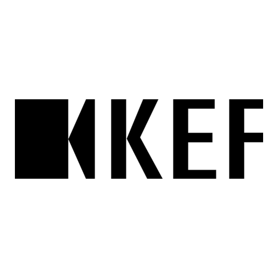 KEF X Serie Guide De Démarrage Rapide