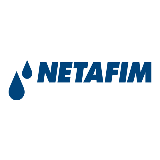 Netafim ALPHADISC CLD Instructions D'installation, D'utilisation Et D'entretien