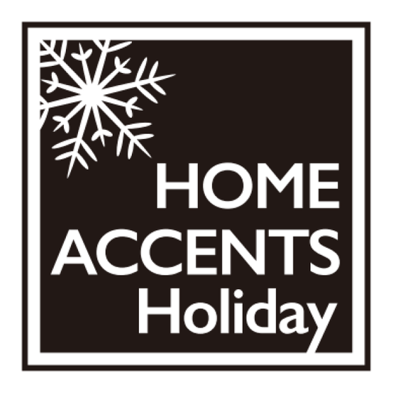 Home Accents Holiday TG90P3F28D00 Instructions