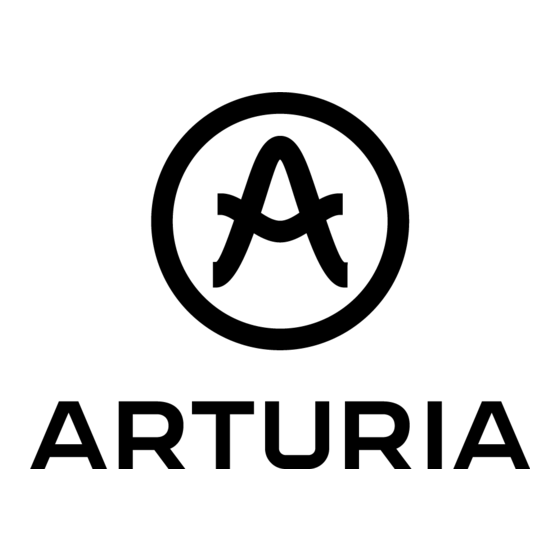 Arturia STAGE-73 V2 Manuel Utilisateur