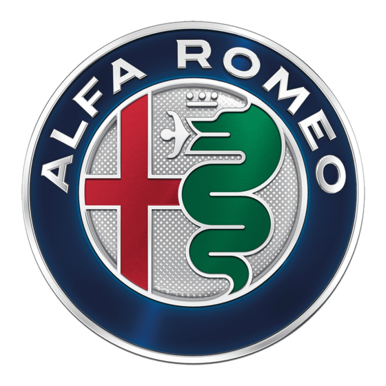 Alfa Romeo 4C 2016 Notice D'utilisation Et D'entretien