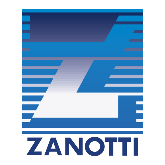 Zanotti RDV Série Notice De Mode D'emploi Et D'entretien