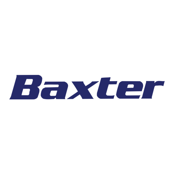 baxter prismaflex TPE1000 SET Notice D'utilisation