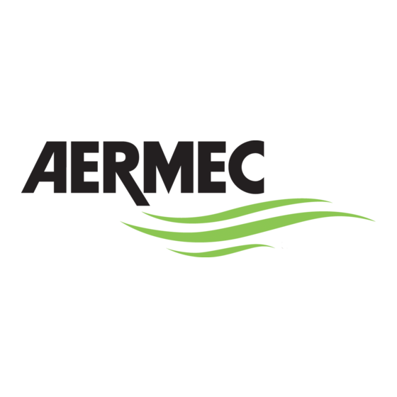 AERMEC VMF-E1X Manuel D'utilisation Et D'installation
