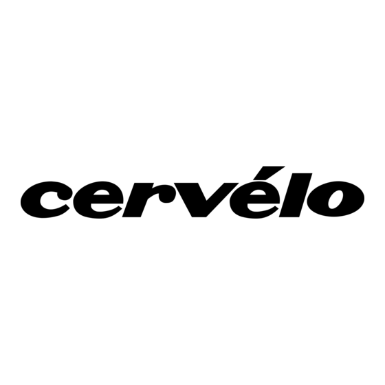 Cervélo R3 DISC Manuel D'utilisation