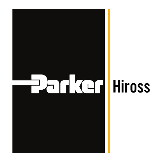 Parker Hiross hymatik Hypersep SFH019N-550N Manuel D'utilisation