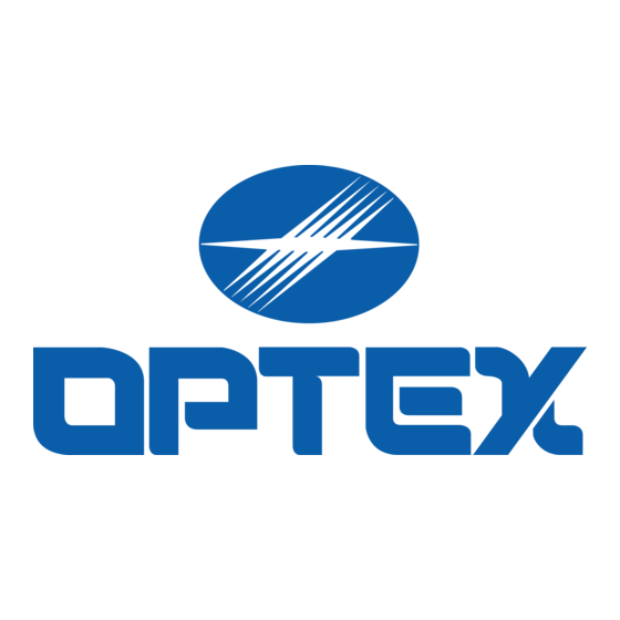 Optex VX Serie Instructions D'installation