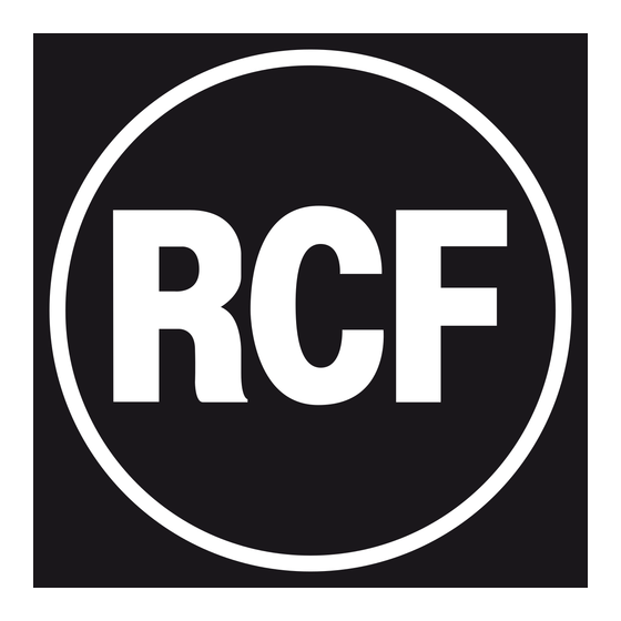RCF 4PRO 1031-A Mode D'emploi