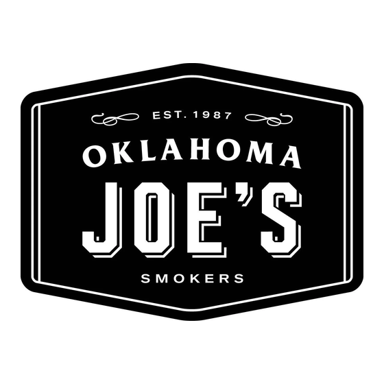 oklahoma joes Rider Guide D'assemblage