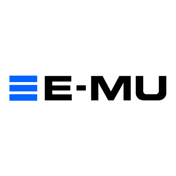 E-Mu 0204 USB Mode D'emploi