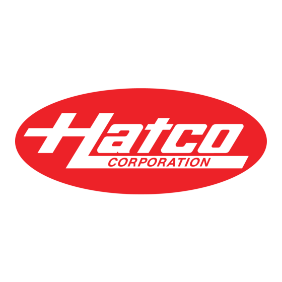 Hatco Glo-Rite HL5-18 Manuel D'installation Et D'utilisation