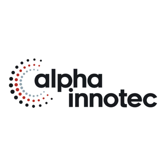 alpha innotec VenTower Serie Instructions De Montage