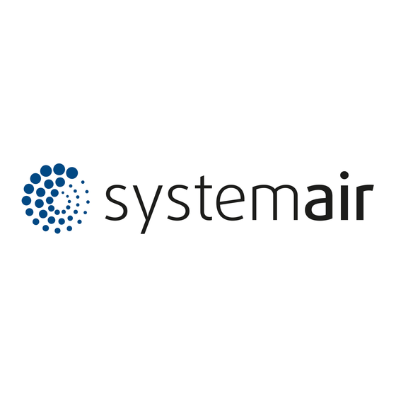 SystemAir DVG-H 355 Instructions D'installation, De Fonctionnement Et De Maintenance