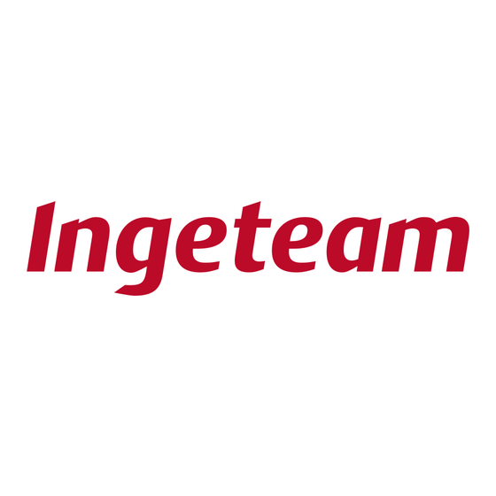 Ingeteam INGECON SUN 1Play TL M Manuel De L'utilisateur