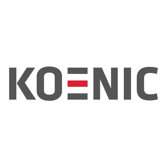 Koenic KGC 1221 B Mode D'emploi