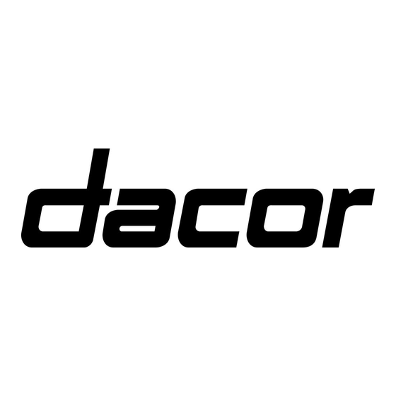 Dacor DOP36M96GL Serie Consignes D'installation