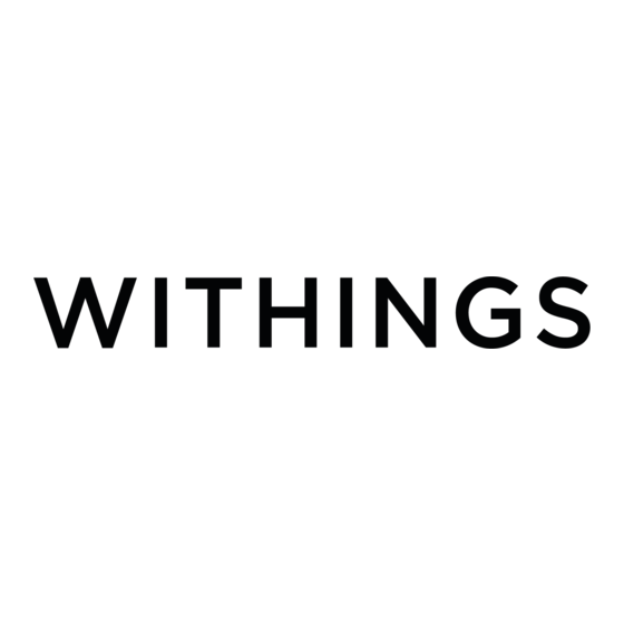 Withings Go Instructions D'installation Et D'utilisation