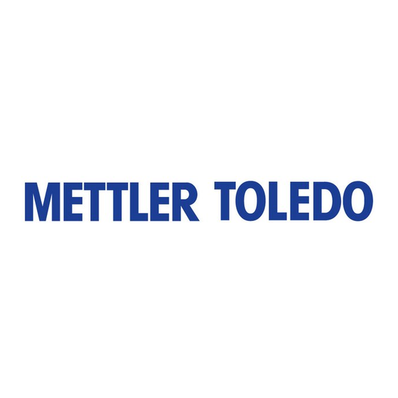 Mettler Toledo LJ16 Notice De Montage Et Mode D'emploi