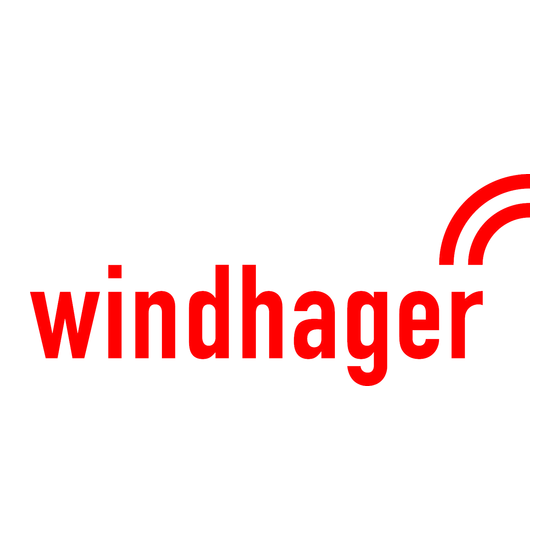 Windhager INFOWIN TOUCH Notice D'utilisation