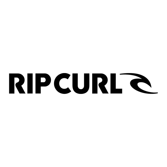 Rip curl ALT2 Mode D'emploi