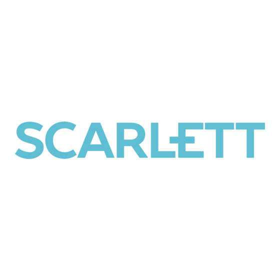 Scarlett Solo Studio Guide D'utilisation