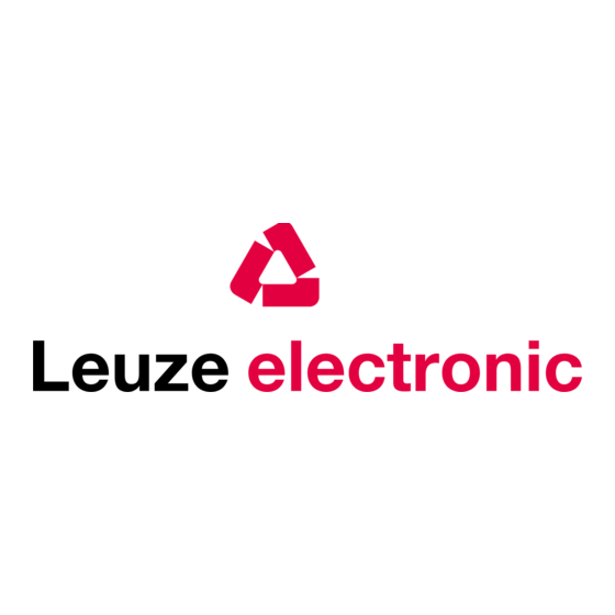 Leuze electronic IT 4600 Guide Rapide