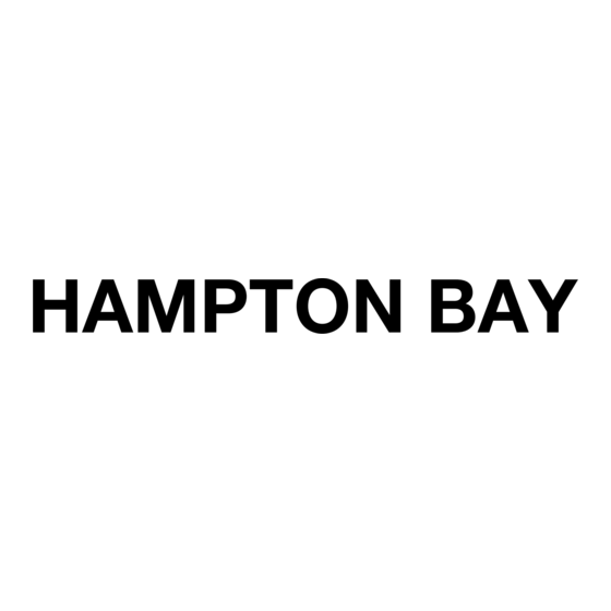 HAMPTON BAY 153-697 Mode D'installation