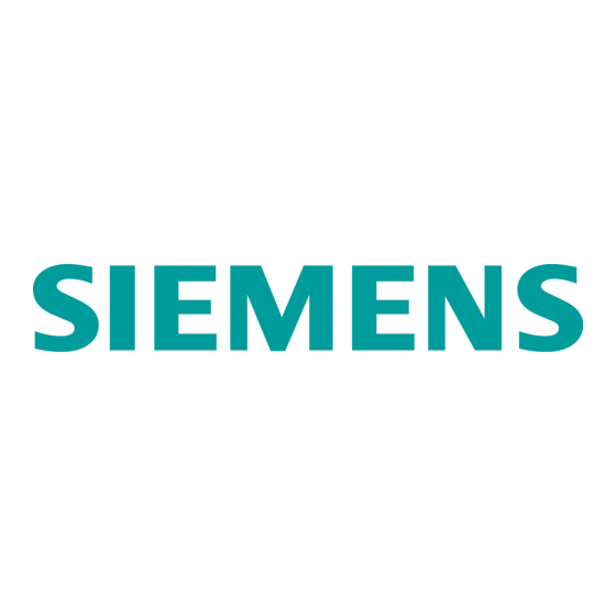 Siemens CDT3D Serie Instructions D'installation