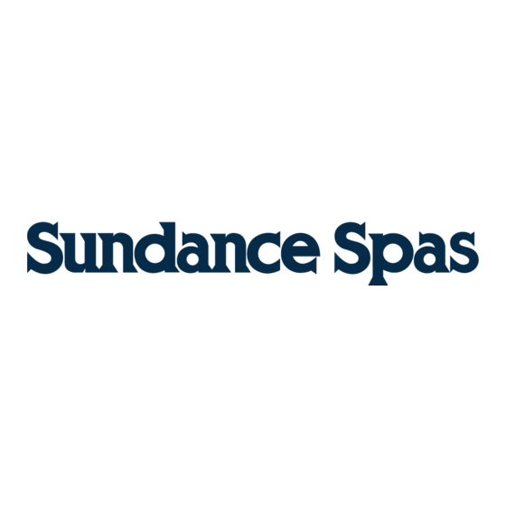 Sundance Spas Altamar 880 Serie Mode D'emploi