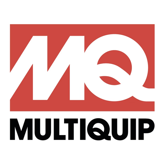 MULTIQUIP StreetPro Serie Manuel D'utilisation