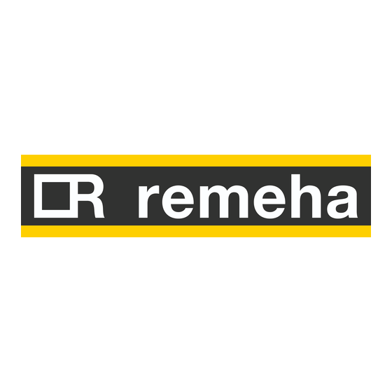 REMEHA rematic Q112 Instructions De Montage