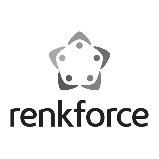 Renkforce 1405085 Mode D'emploi